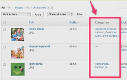 Media Library page in WordPress 3.5 is now more like the Posts and Pages interfaces.