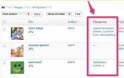 Media Library page in WordPress 3.5 is now more like the Posts and Pages interfaces.