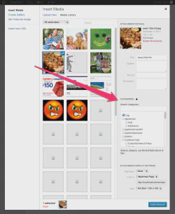 After Media Categories 1.5 is turned on.